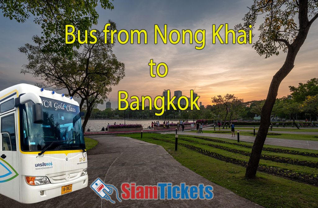 A bus from Nong Khai to Bangkok, Thailand